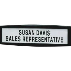 Fellowes Partitions Additions Name Plate, Dark Graphite