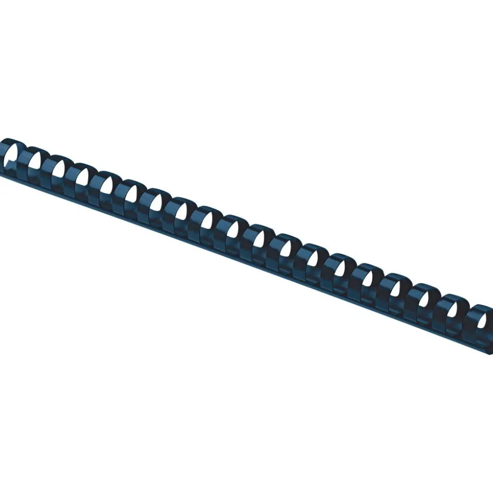 Fellowes Plastic Binding Combs - Navy, 3/8" Diameter