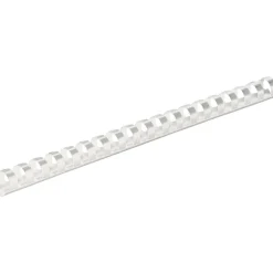 Fellowes Plastic Comb Bindings for 11 x 8.5 Documents, 19 Rings, 0.5" (90-Sheet) Capacity, White, 100/Pack