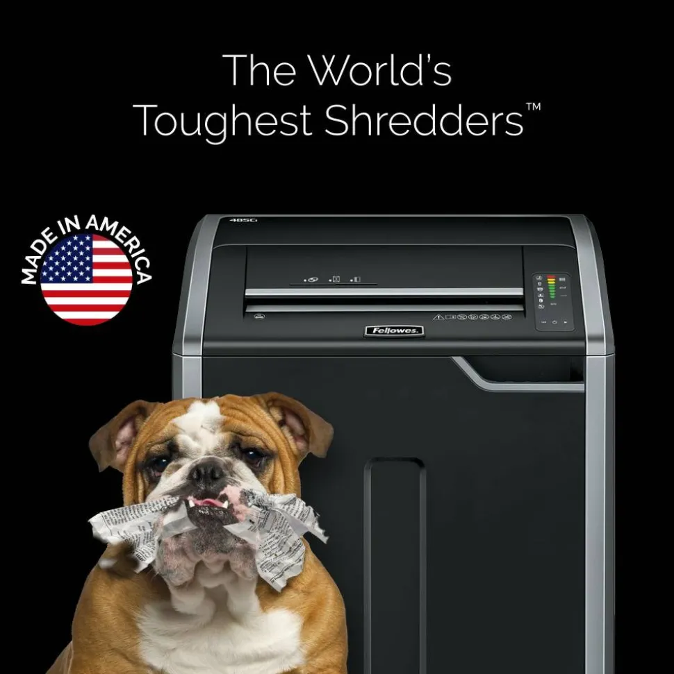 Fellowes Powershred 425Ci 100% Jam Proof BAA Compliant 30-Sheet Cross-Cut Continuous Duty Large Office Shredder