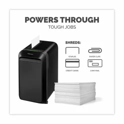 Fellowes Powershred LX220 Micro-Cut Shredder, 20 Manual Sheet Capacity, Black