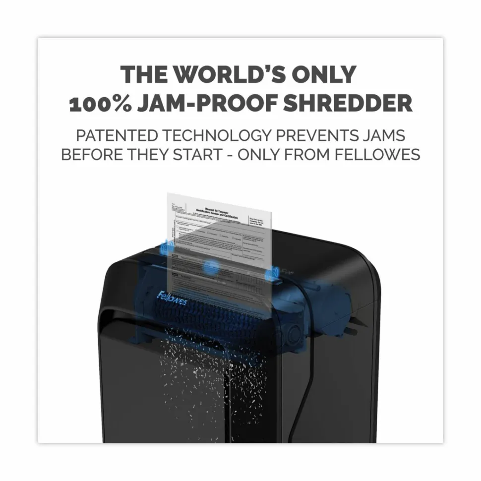 Fellowes Powershred LX210 Micro-Cut Shredder, 16 Manual Sheet Capacity, Black