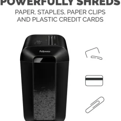 Fellowes Powershred LX65 10-Sheet Cross-Cut Deskside Paper Shredder