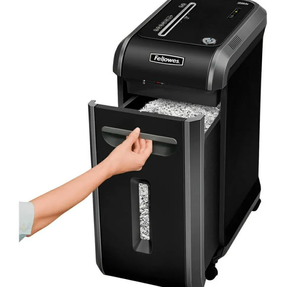 Fellowes Powershred 99Ms 14 Sheet Micro-Cut Paper Shredder, Black/Silver