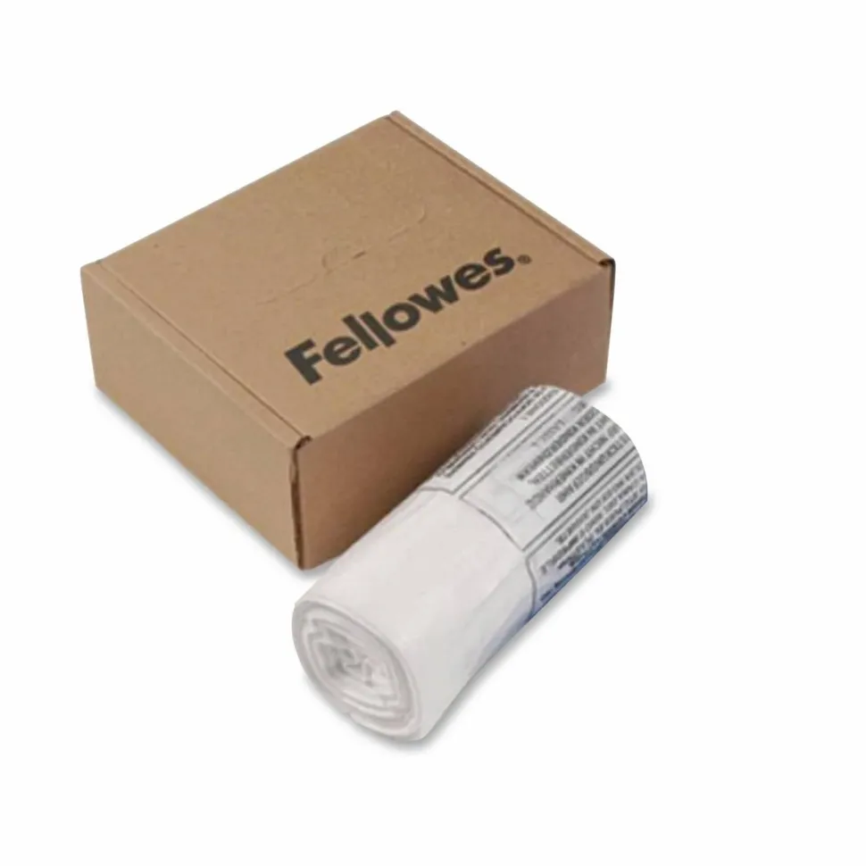 Fellowes Powershred Waste Bags, White, Carton Of 50 Bags