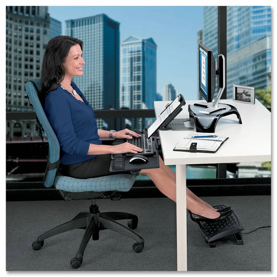 Fellowes Professional Series In-Line Document Holder, 7" x 12", Black/Silver