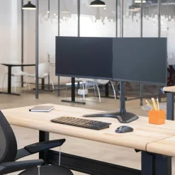 Fellowes Professional Series Freestanding Dual Horizontal Arm For Monitors Up To 30