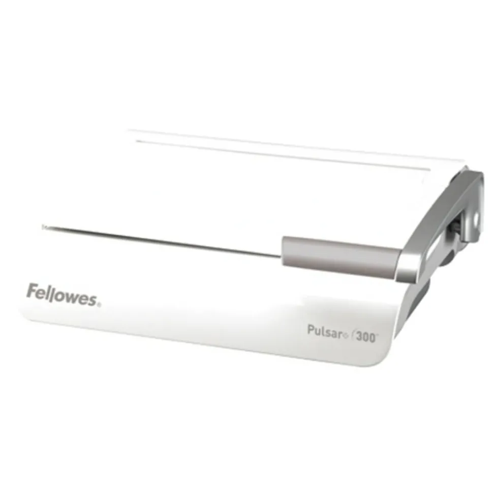 Fellowes Pulsar 300 Manual Comb Binding Machine, 300 Sheet Capacity, 5.1"H x 18.1"W x 15.4"D, White