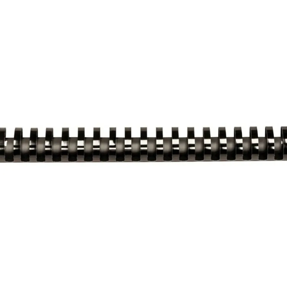 Fellowes 19-Ring Plastic Comb Binding, 1.5" x 11" x 1.5", Black, Pack Of 10