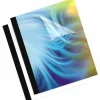 Fellowes Thermal Heavy-Gauge Binding Covers, 1/4", 31-60 Sheet Capacity, Clear/Black, Pack Of 10