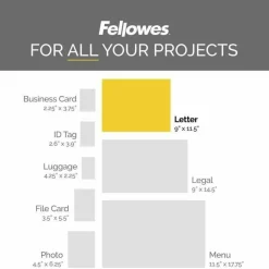 Fellowes Thermal Laminating Pouches, 17-1/2" x 11-1/2", 5 Mil, Clear, Pack Of 100