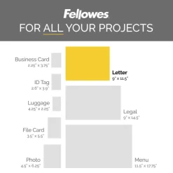Fellowes Thermal Laminating Pouches, Glossy, 9