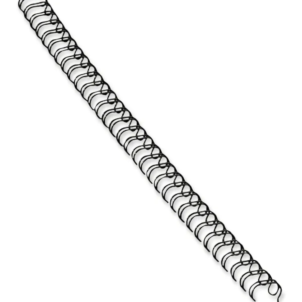 Fellowes Wire Binding Combs, 9/16" , 130 Sheets, Black - 10.5"x0.5"x 1" Depth - 0.56" Maximum Capacity - 130x Sheet Capacity - Round - Black - 25/Pack