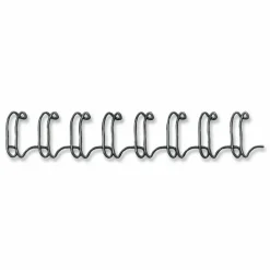 Fellowes Wire Binding Combs, 9/16" , 130 Sheets, Black - 10.5"x0.5"x 1" Depth - 0.56" Maximum Capacity - 130x Sheet Capacity - Round - Black - 25/Pack