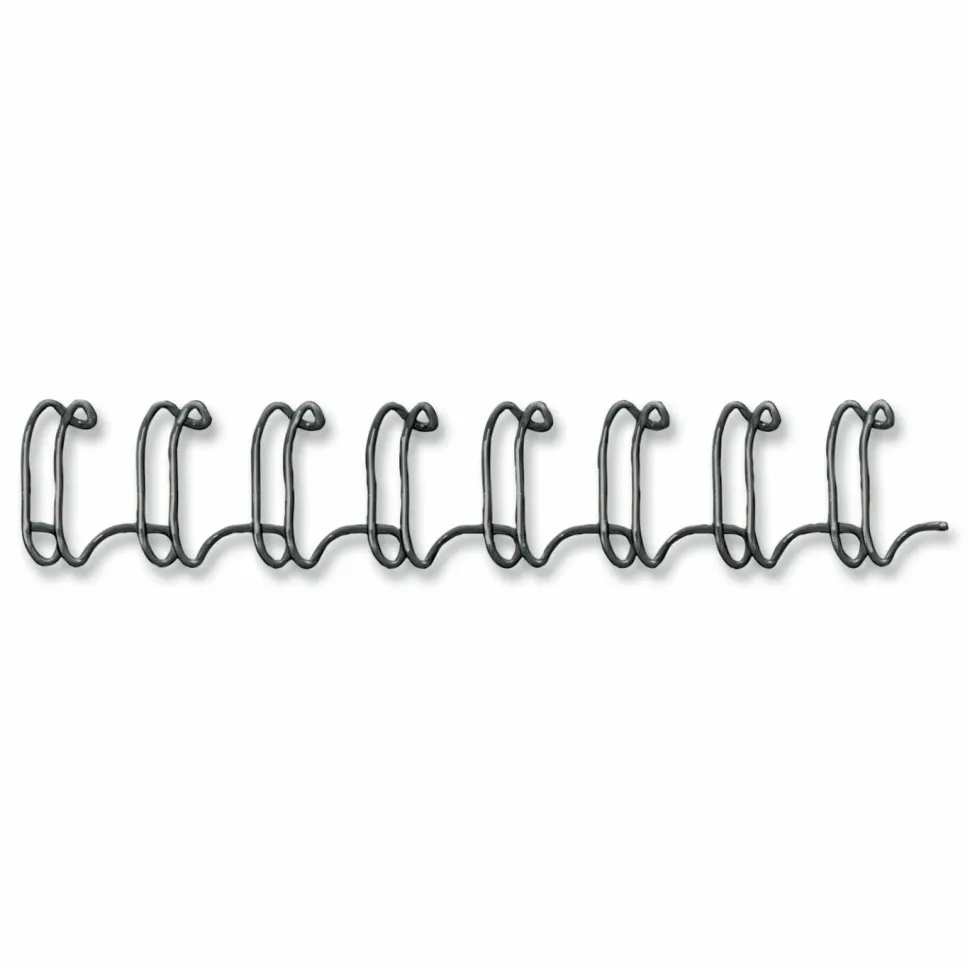 Fellowes Wire Binding Combs, 9/16" , 130 Sheets, Black - 10.5"x0.5"x 1" Depth - 0.56" Maximum Capacity - 130x Sheet Capacity - Round - Black - 25/Pack