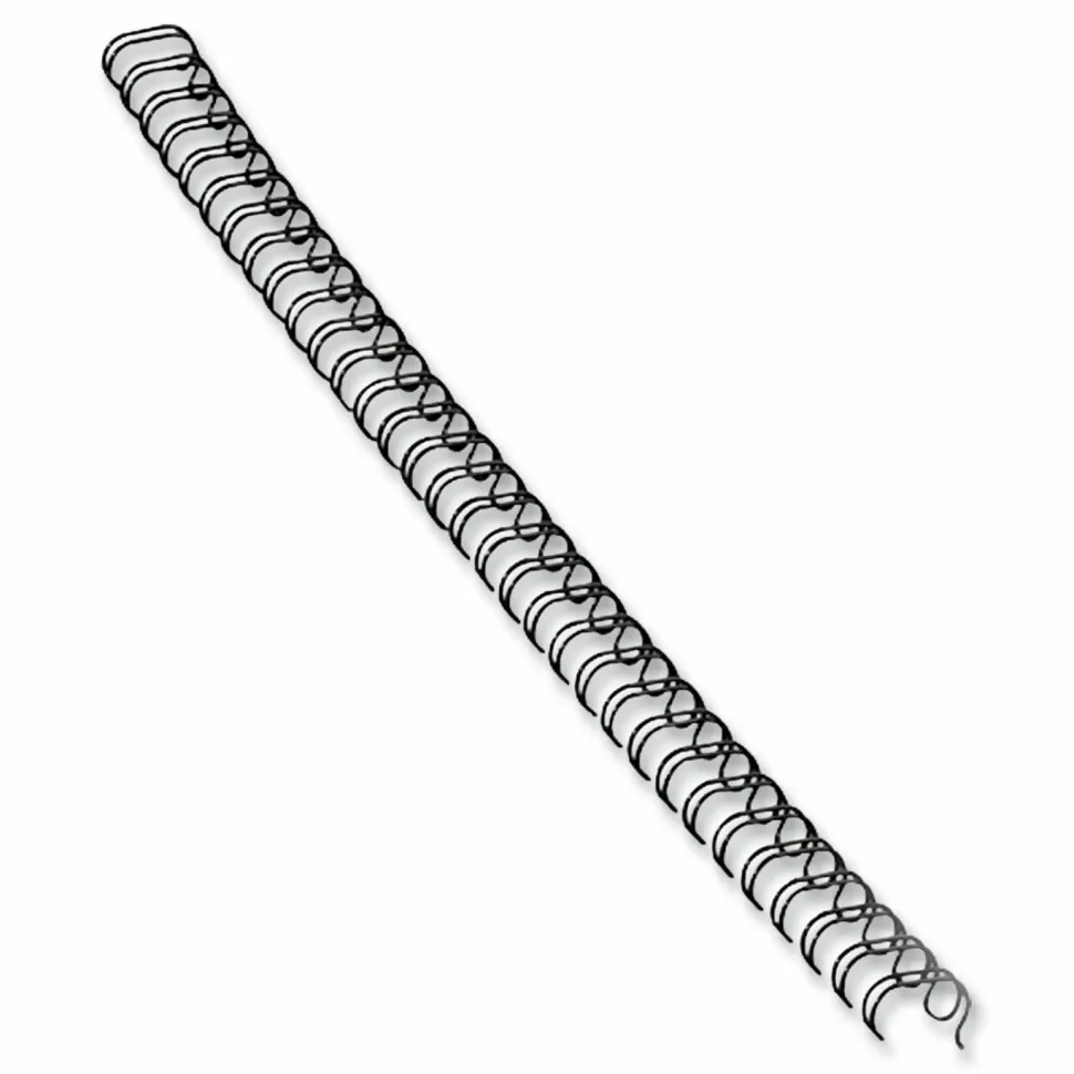 Fellowes Wire Binding Combs, 9/16" , 130 Sheets, Black - 10.5"x0.5"x 1" Depth - 0.56" Maximum Capacity - 130x Sheet Capacity - Round - Black - 25/Pack