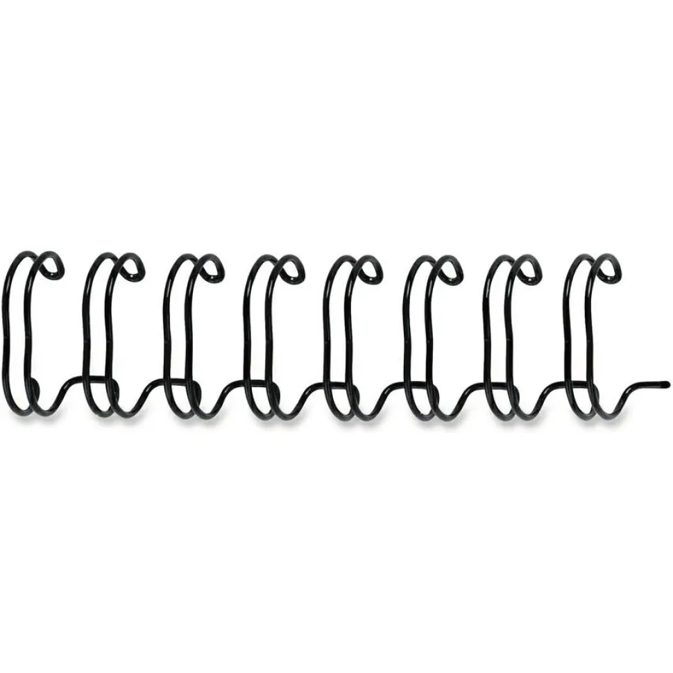 Fellowes Wire Binding Combs, 9/16" , 130 Sheets, Black - 10.5"x0.5"x 1" Depth - 0.56" Maximum Capacity - 130x Sheet Capacity - Round - Black - 25/Pack