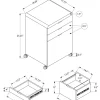 File Cabinet, Rolling Mobile, Storage Drawers, Printer Stand, Office, Work, Glossy White Laminate, Contemporary, Modern
