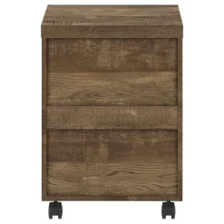 File Cabinet, Rolling Mobile, Storage Drawers, Printer Stand, Office, Work, Brown Laminate, Contemporary, Modern