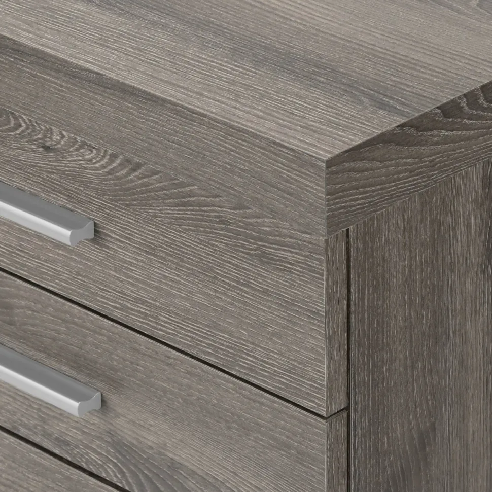 File Cabinet, Rolling Mobile, Storage Drawers, Printer Stand, Office, Work, Brown Laminate, Contemporary, Modern