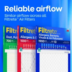Filtrete 16 x 25 x 2 Air Filter, 12 HVAC Filters, MPR 700, MERV 8, Optimized HVAC Airflow, Dust, Pollen & Pet Dander, 3 Month AC and Furnace Filters