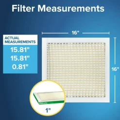 Filtrete 16 x 16 x 1 Air Filter, 12 HVAC Filters, MPR 700, MERV 8, Optimized HVAC Airflow, Dust, Pollen & Pet Dander, 3 Month AC and Furnace Filters