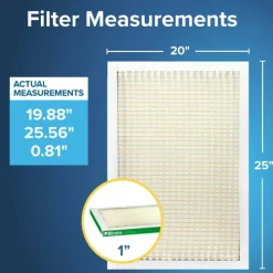 Filtrete 20 x 25 x 1 Air Filter, 12 HVAC Filters, MPR 700, MERV 8, Optimized HVAC Airflow, Dust, Pollen & Pet Dander, 3 Month AC and Furnace Filters