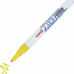Fine Marker Point - Yellow Oil Based Ink - 1 Dozen