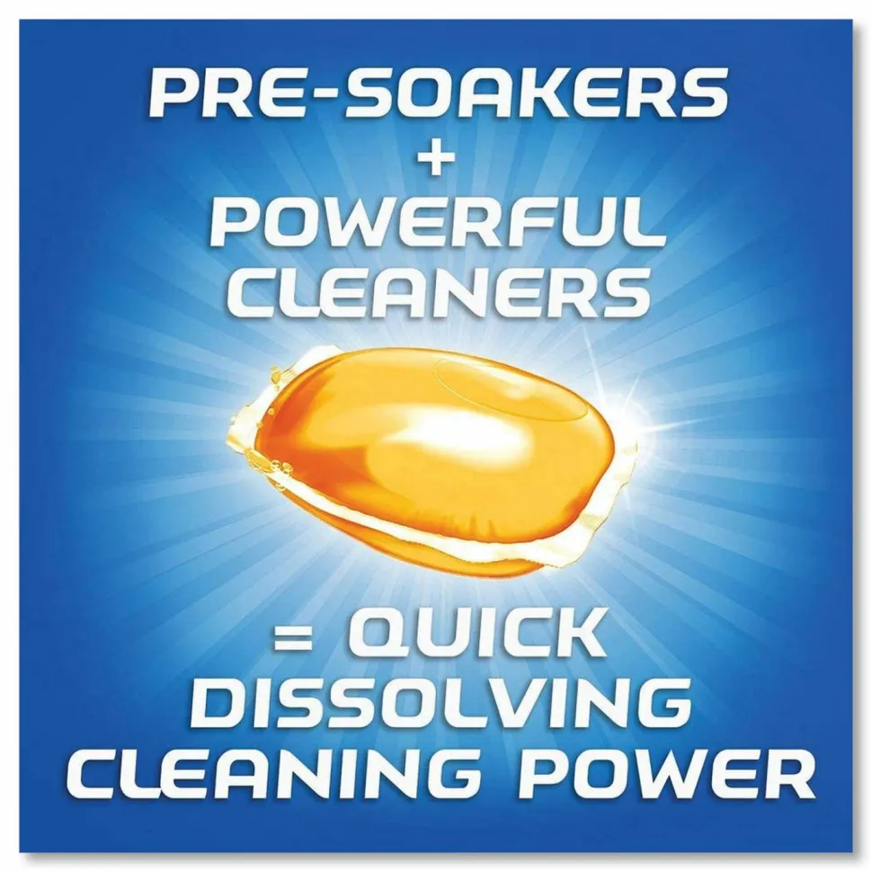 FINISH Dish Detergent Gelpacs, Orange Scent, 54/Box