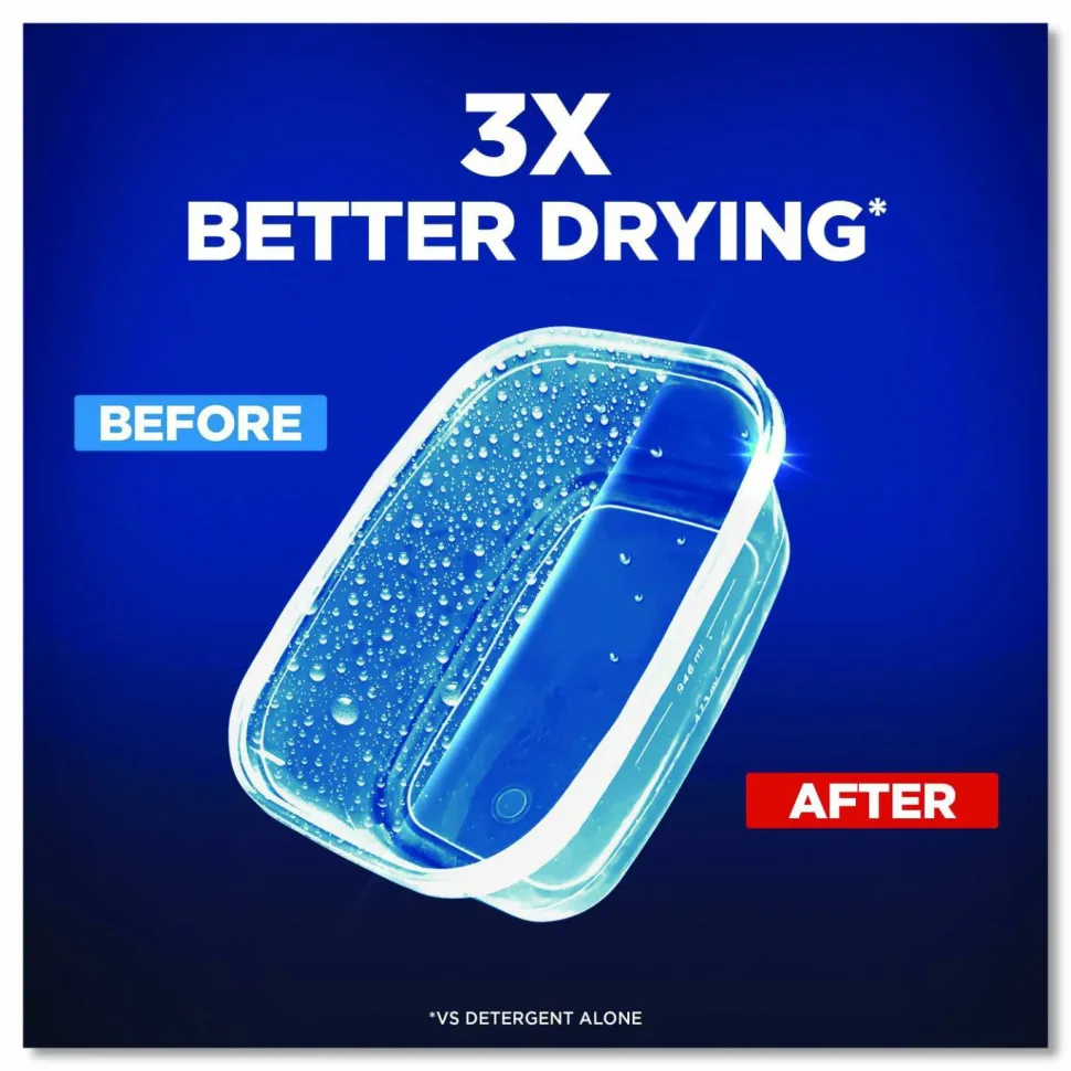 Finish Large Jet-Dry Rinse Aid - 16 fl oz (0.5 quart) - Original Scent - Blue - 6 / Carton