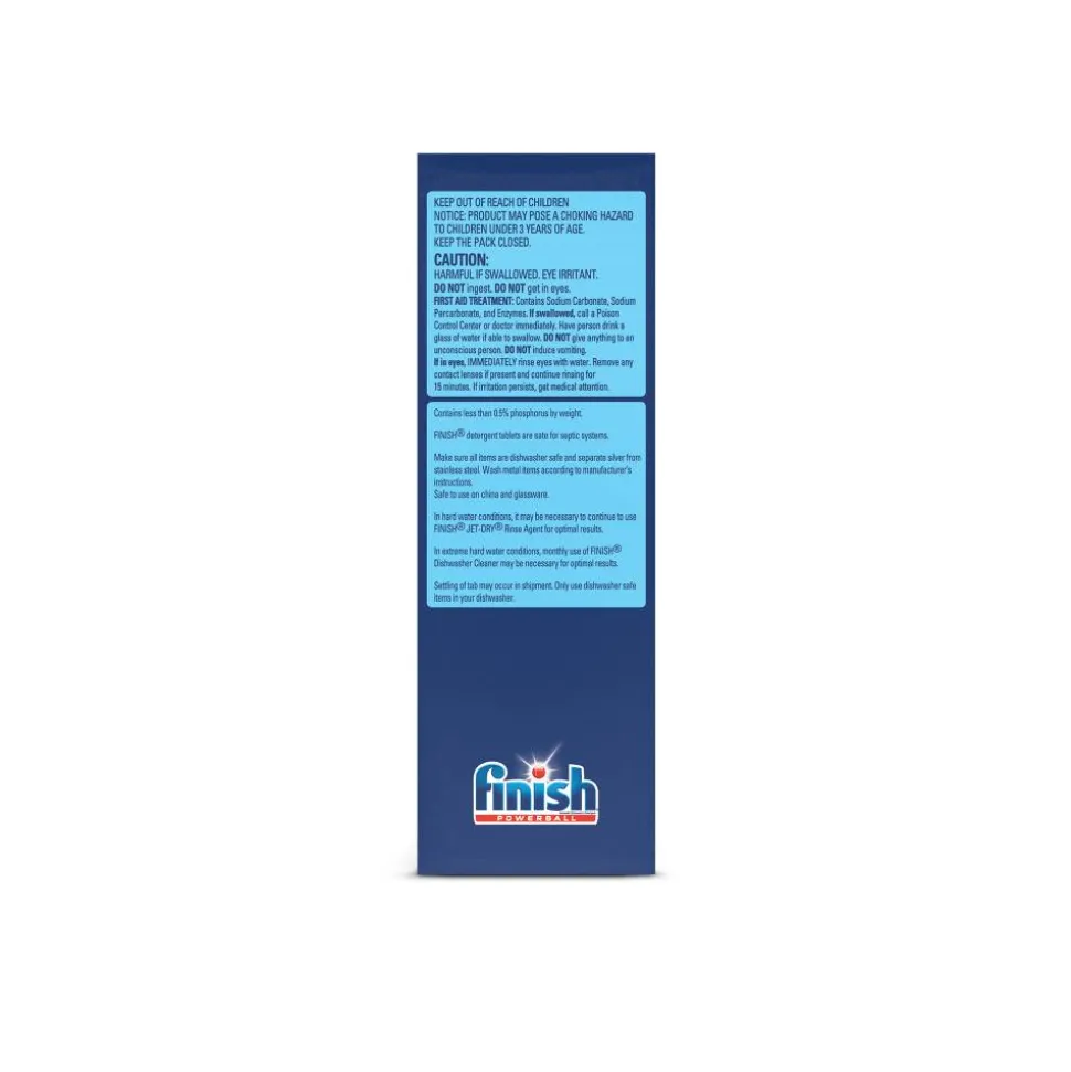 Finish Powerball Dishwasher Tabs, Fresh Scent, 59.2 Oz, Box Of 94 Tabs