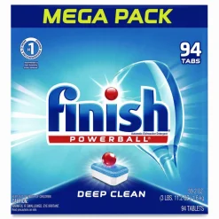 FINISH Powerball Dishwasher Tabs, Fresh Scent, 94/Box, 4 Boxes/Carton