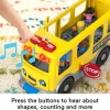 Fisher-Price Little People Toddler Learning Toy, Big Yellow School Bus Musical Push Toy