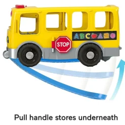 Fisher-Price Little People Toddler Learning Toy, Big Yellow School Bus Musical Push Toy