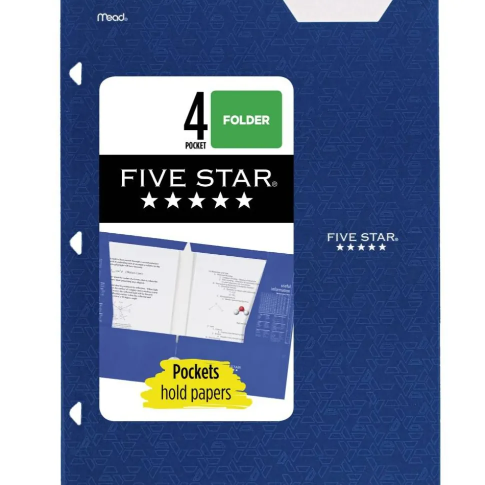 Five Star 4-Pocket Paper Folder