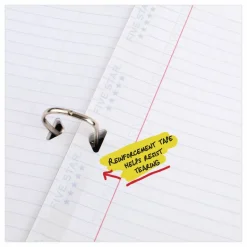 Five Star Reinforced Filler Paper Plus Study App, 3-Hole, 8.5 x 11, College Rule, 80/Pack