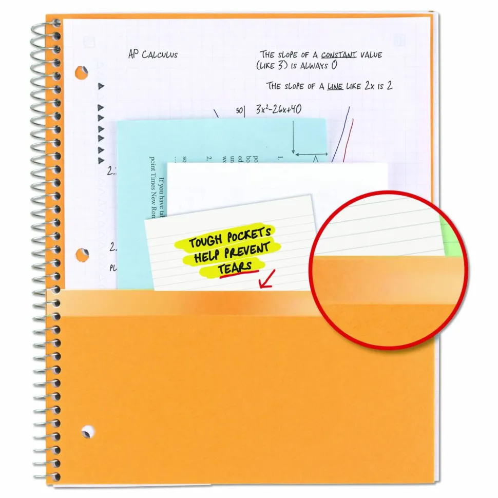 Five Star Wire-Bound Notebook, 1 Subject, Letter-Size, Quadrille Rule, Assorted