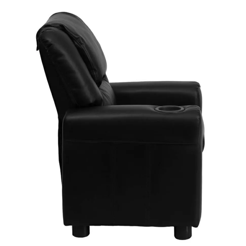 Flash Furniture Contemporary Kids Recliner with Cup Holder and Headrest