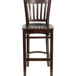Flash Furniture HERCULES Series Vertical Slat Back Wooden Barstool