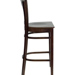 Flash Furniture HERCULES Series Vertical Slat Back Wooden Barstool
