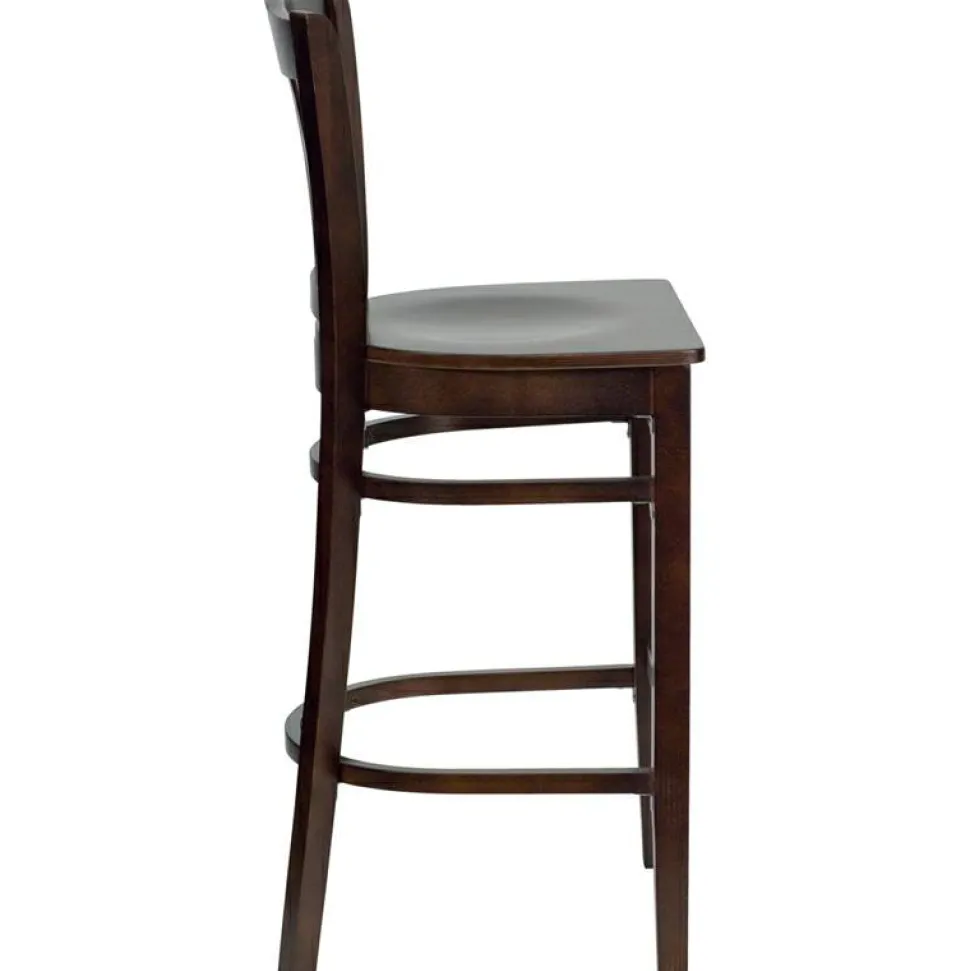 Flash Furniture HERCULES Series Vertical Slat Back Wooden Barstool