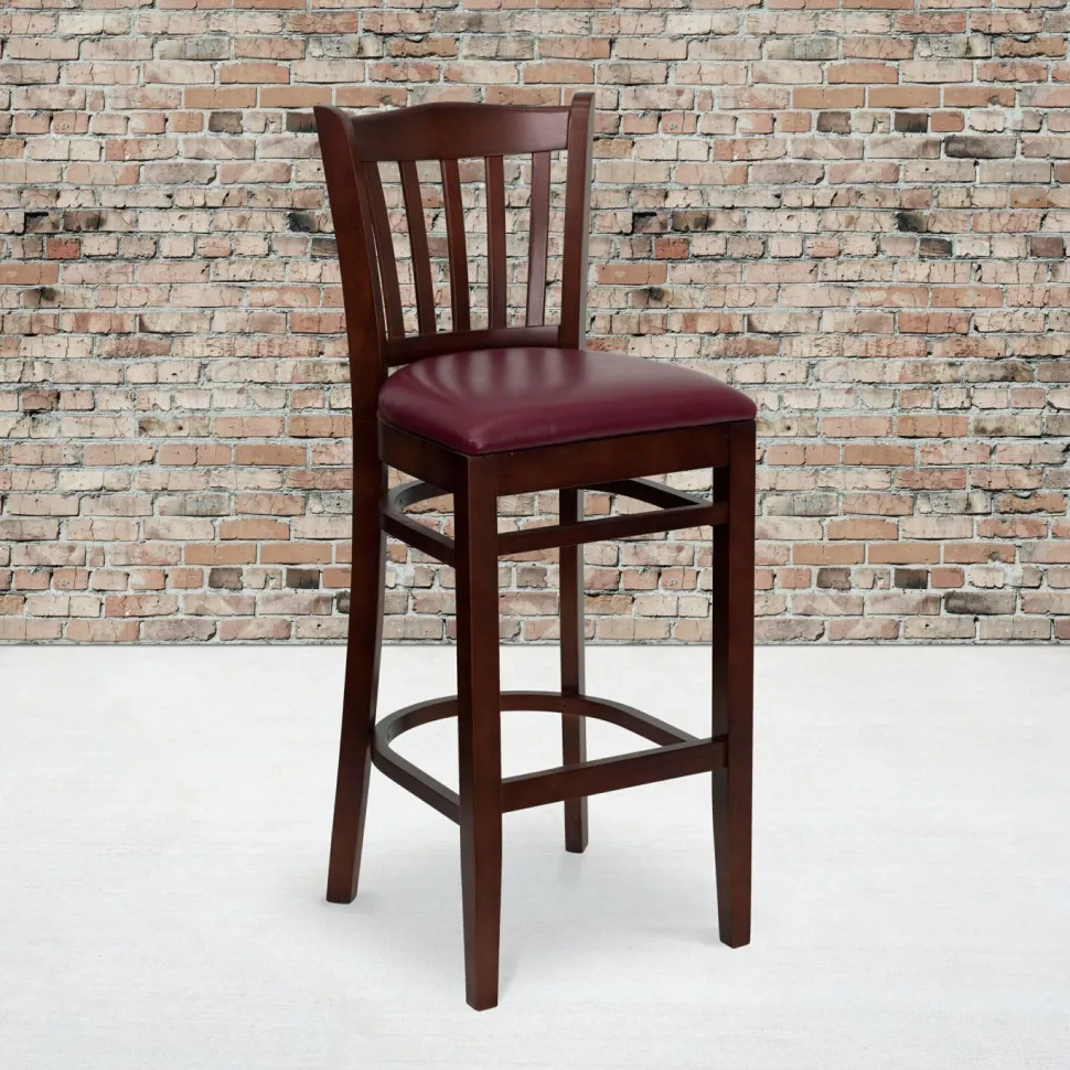 Flash Furniture HERCULES Series Vertical Slat Back Barstool