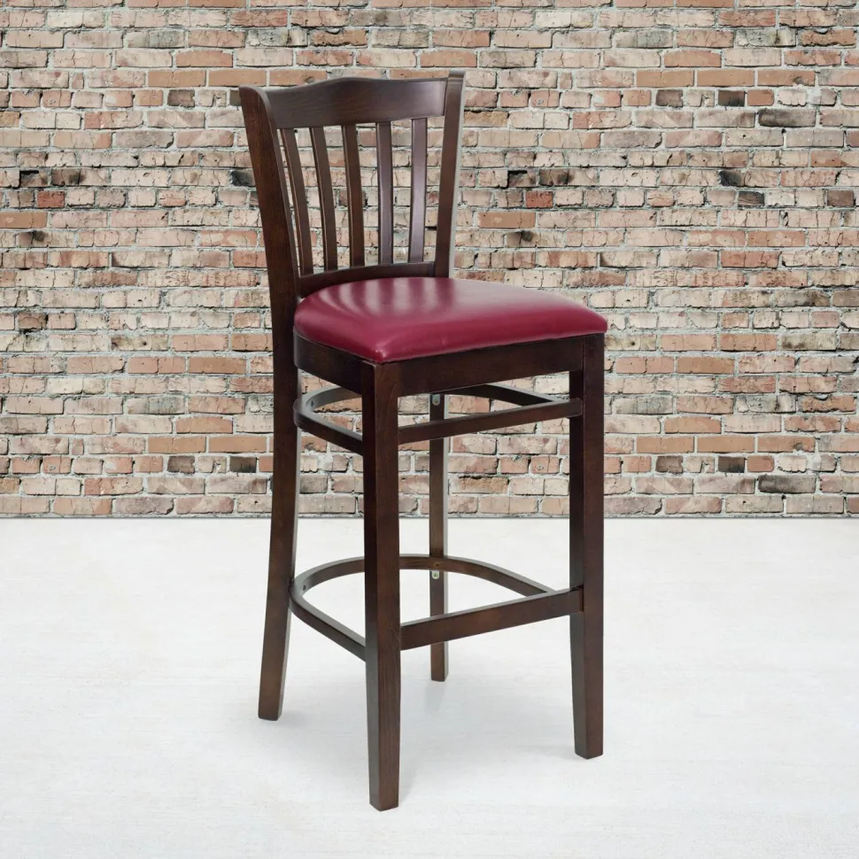 Flash Furniture HERCULES Series Vertical Slat Back Barstool