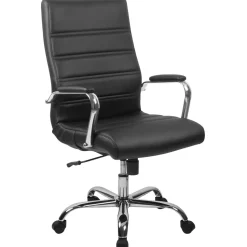 Flash Furniture High Back Executive Swivel Office Chair with Chrome Arms
