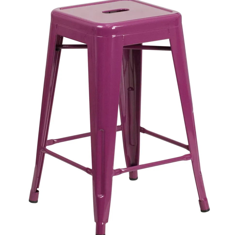 Flash Furniture 24'' High Backless Indoor-Outdoor Counter Height Stool