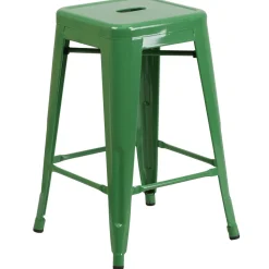 Flash Furniture 24'' High Backless Metal Indoor-Outdoor Counter Height Stool