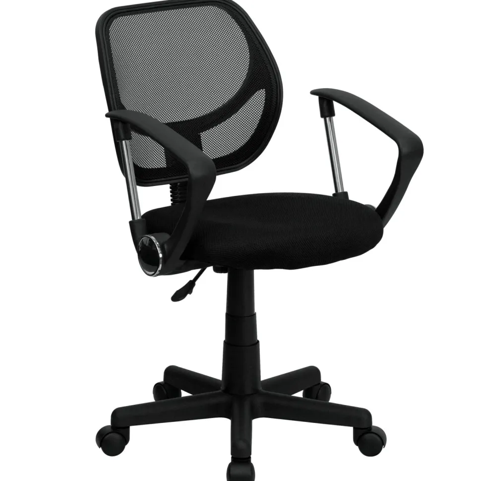 Flash Furniture Mid-Back Mesh Task Chair with Arms