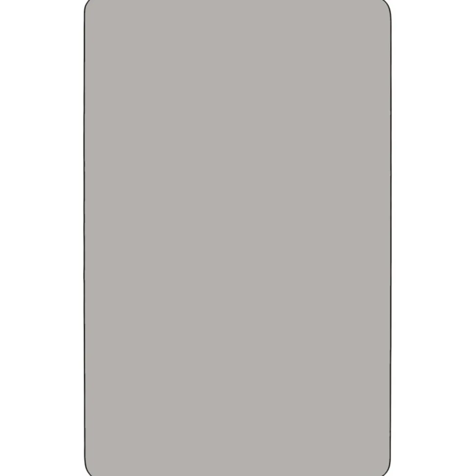 Flash Furniture 24''W x 48''L Rectangular Activity Table with 1.25'' Thick High Pressure Grey Laminate Top and Standard Height Adjustable Legs