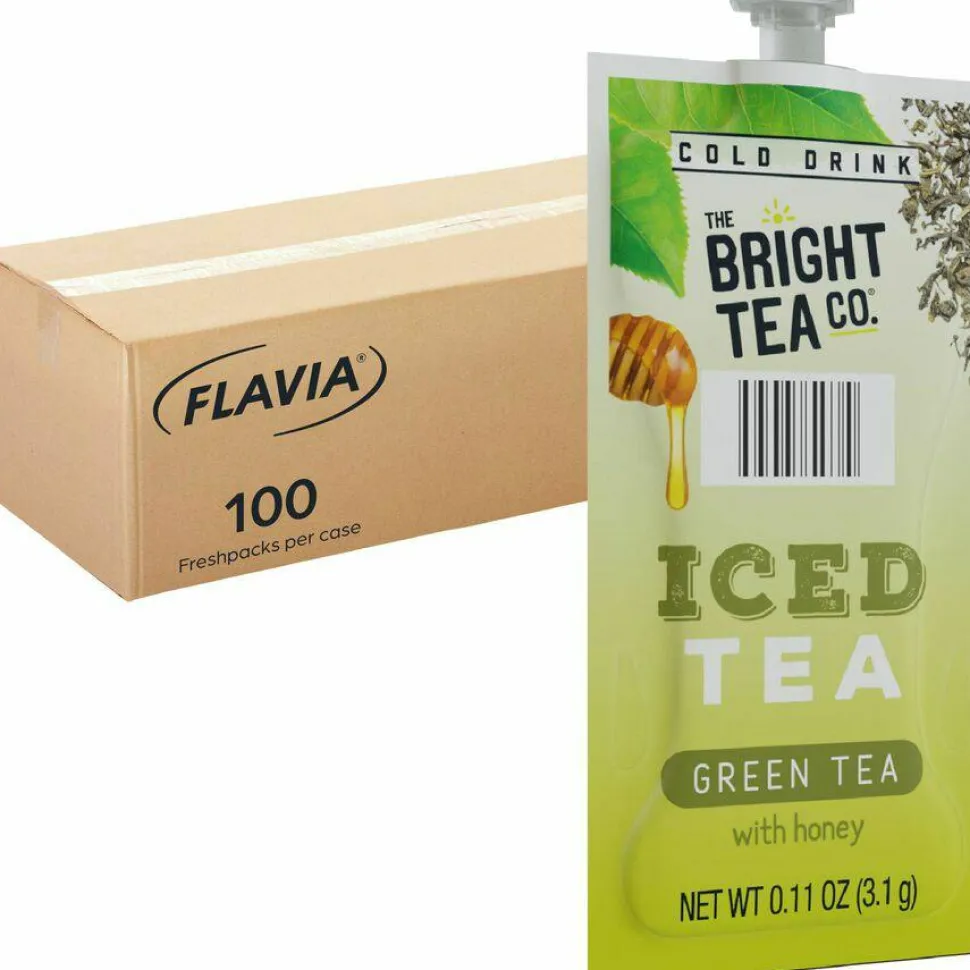 Flavia Bright Tea Co. Green Tea with Honey Iced Green Tea Freshpack