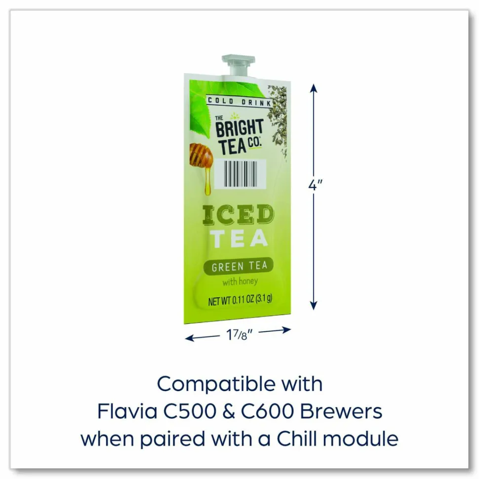 Flavia Bright Tea Co. Green Tea with Honey Iced Green Tea Freshpack